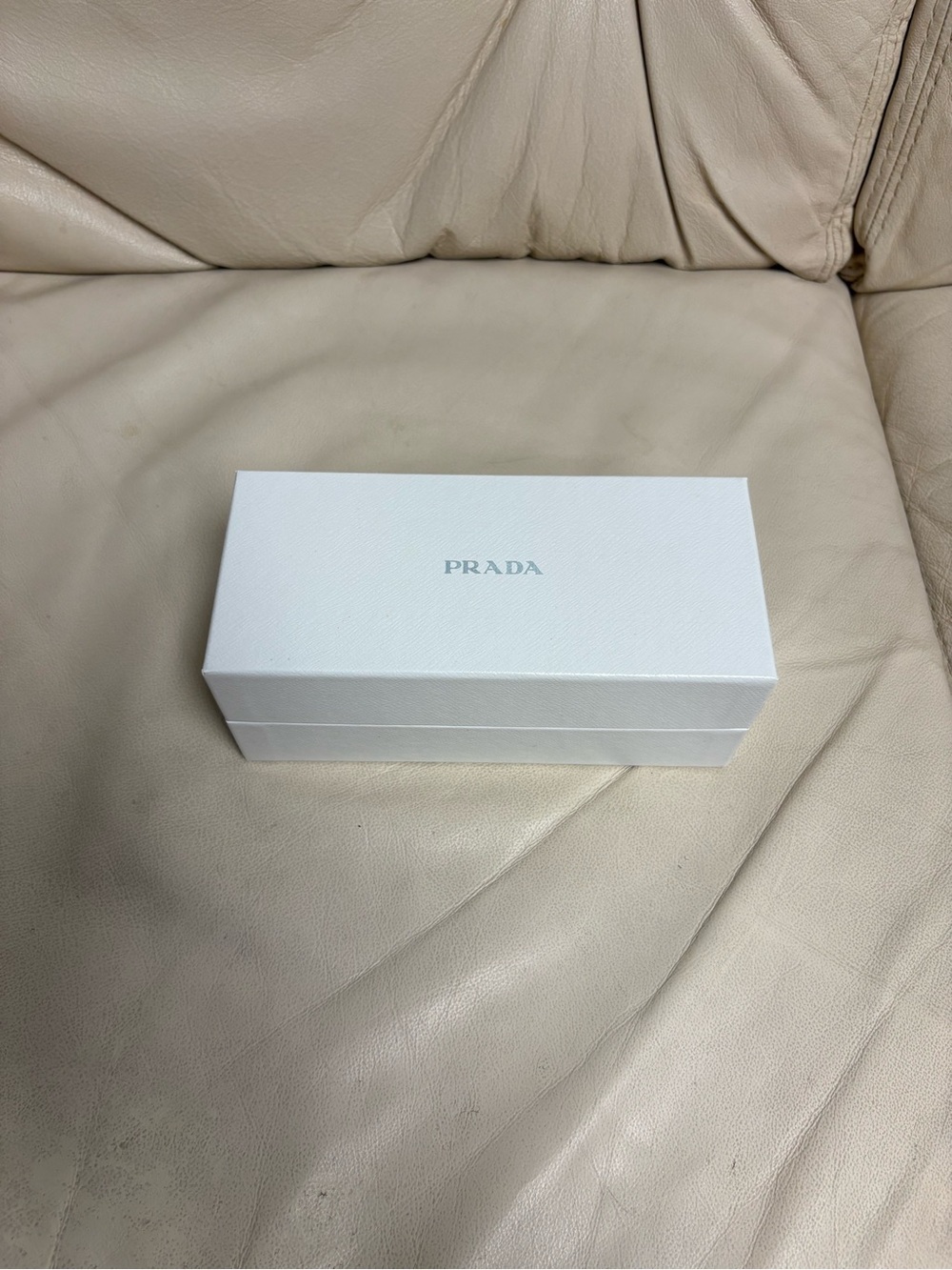 EMPTY PRADA Sunglasses White Embossed Box w/ Blank Authenticity Card
